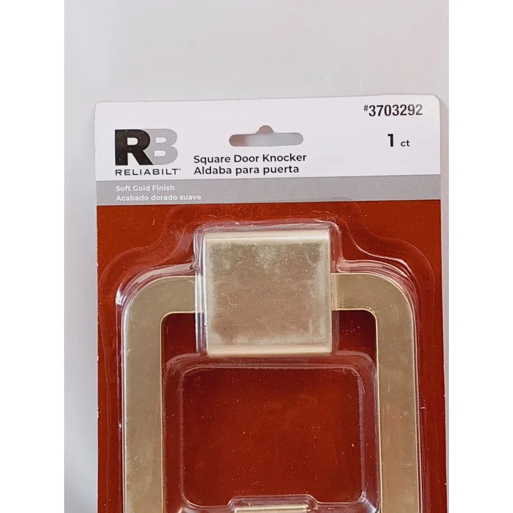 Reliabilt Square Soft Gold‎ Door Knocker 4.5